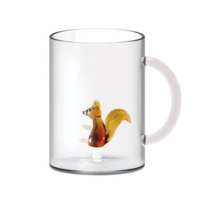 Tazza mug in vetro con scoiattolo WD lifestyle