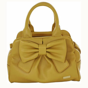 Borsa a mano Fiocco giallo della linea Ribbon, di Camomilla Milano