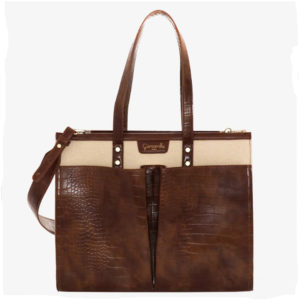 Borsa shopper marrone Cleo di Camomilla Milano