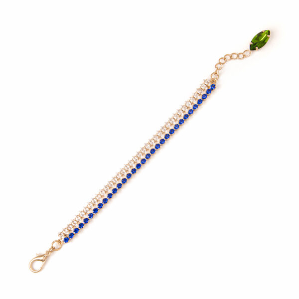 Bracciale doppio filo blu di Sodini Bijoux
