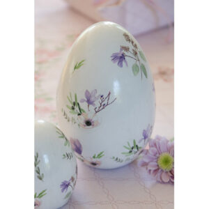 Decorazione uovo con fiori Clayre & Eef