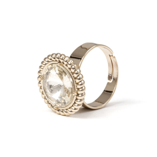 anello cristallo bianco sodini bijoux