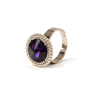 anello cristallo viola sodini bijoux