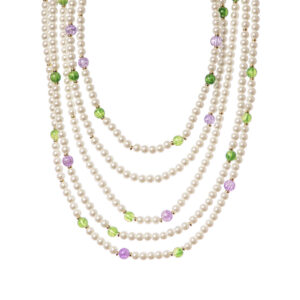 Collana multifilo perle di Sodini Bijoux