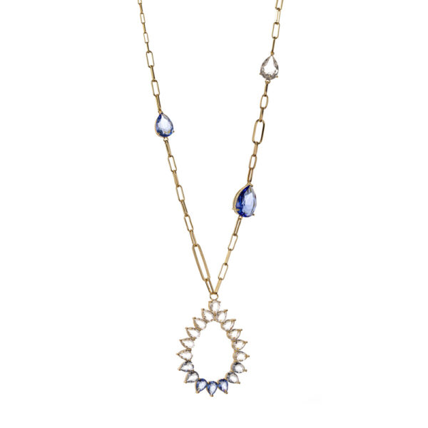 Collana lunga cristalli Chandelier di Sodini Bijoux