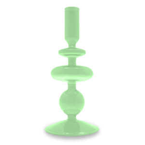 Porta candela verde in vetro borosilicato Wd Lifestyle