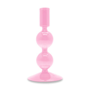 Porta candele in vetro borosilicato rosa Wd Lifestyle