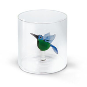 Bicchiere con colibrì wd lifestyle