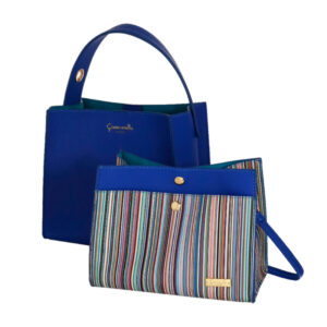 Borsa a mano blu Betsy di Camomilla Milano