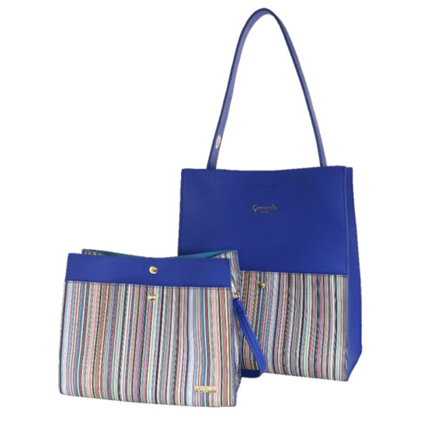 Borsa a spalla blu Betsy di Camomilla Milano