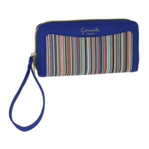 Portafoglio zip blu Betsy di Camomilla Milano