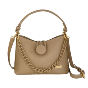 Borsa a mano con tracolla beige Claire di Camomilla Milano
