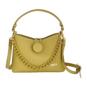 Borsa a mano gialla con tracolla Claire di Camomilla Milano