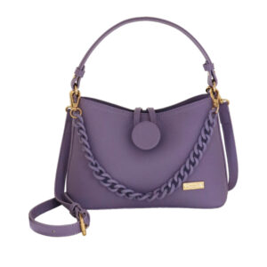 Borsa a mano lilla con tracolla Claire di Camomilla Milano