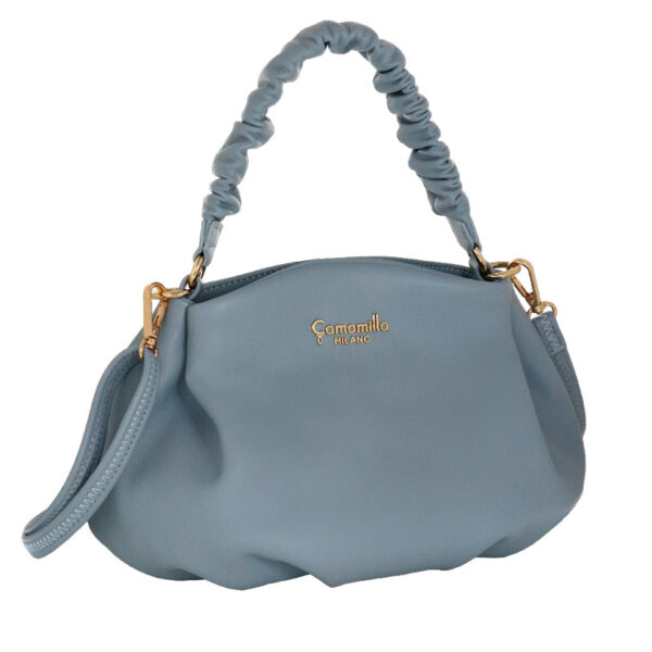 Borsa a mano celeste con tracolla Amelie di Camomilla Milano