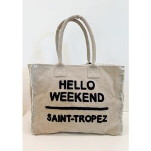 Borsa grande corda Hello Weekend Saint Tropez