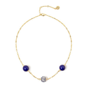 Collana corta a maglie marinare e boule Jasmine di Sodini Bijoux
