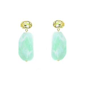 Orecchini con pietra pendente Acquaviva di Dolman Bijoux