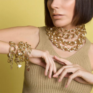 Collana girocollo a catena oro Personalità di Dolman Bijoux