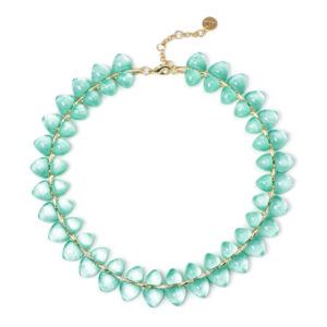Collana corta a doppio filo verde Cocoon di Sodini bijoux