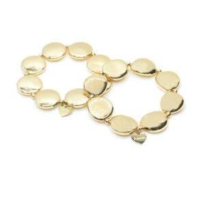 Bracciale elastico dorato Vibrazione di Dolman Bijoux