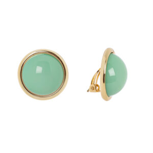 Orecchini con cabochon in cornice turchese Chantal di Sodini Bijoux