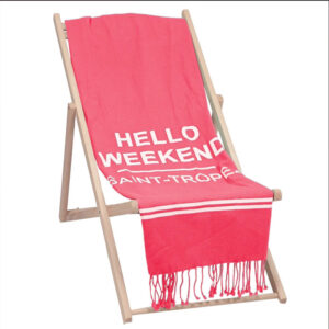 Telo mare rosa Hello Weekend di Marinette Saint Tropez
