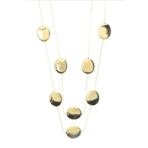 Collana lunga con due fili oro Vibrazione di Dolman Bijoux
