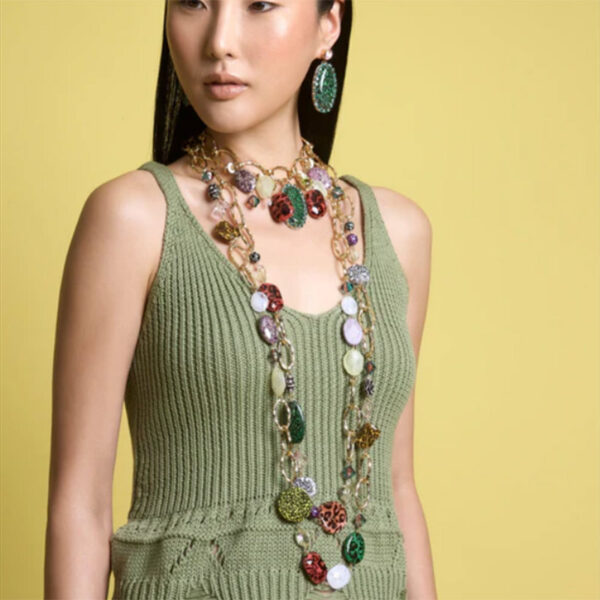 Collana lunga a due fili Belva di Dolman Bijoux