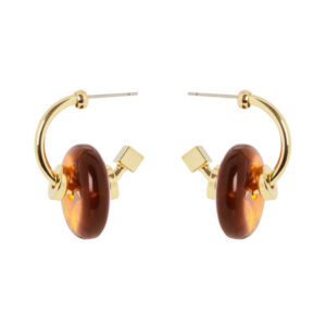 Orecchini a cerchio marrone Vieste di Sodini Bijoux