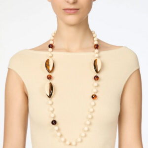 Collana lunga boule e foglie Vieste e Sodini Bijoux
