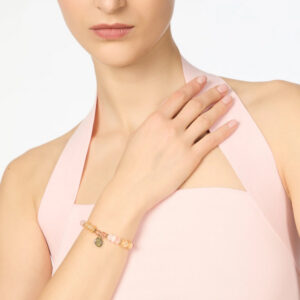 Bracciale elastico rosa Santa Margherita di Sodini Bijoux