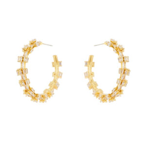 Orecchini a cerchio Serenissima di Sodini Bijoux