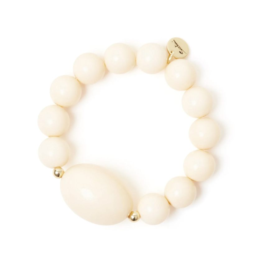 Bracciale elastico avorio Vieste di Sodini Bijoux