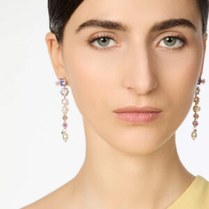 Orecchini lunghi con cristalli Hanami di Sodini Bijoux