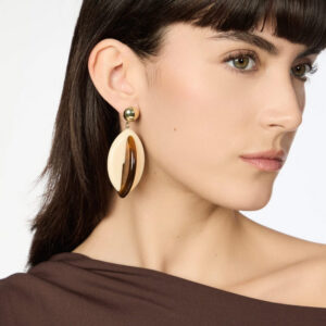 Orecchini a due foglie Vieste di Sodini Bijoux