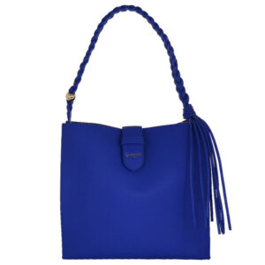 Borsa a spalla blu Jelly Bag di Camomilla Milano