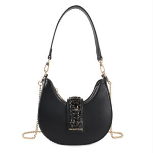 Borsa hobo nera Gemma di Maria Celine