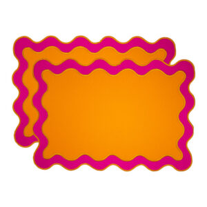 Set 2 tovagliette in cotone magenta WD931MA