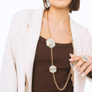 Collana lunga con fiori Mya Accessories
