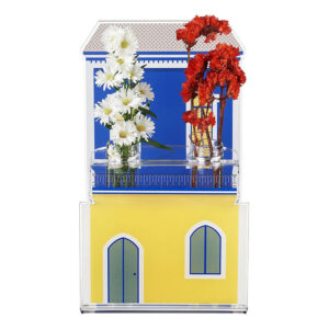 Vaso decorativo moderno Blooming City Portofino Blu