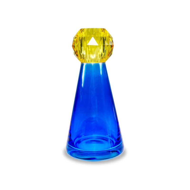 Boccetta in vetro blu per fragranze WD Lifestyle Boccetta in vetro blu per fragranze WD Lifestyle con stick neri